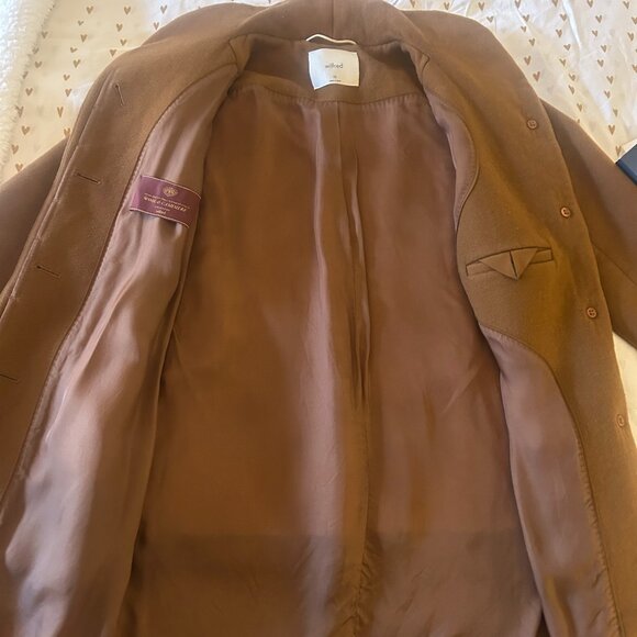 Aritizia Wool Cashmere Cocoon Coat XS in Cigar - Picture 4 of 8